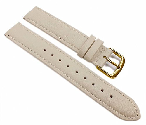 Herzog Beach Uhrenarmband Kalbsleder Grau-Beige 21696G, Stegbreite:28mm
