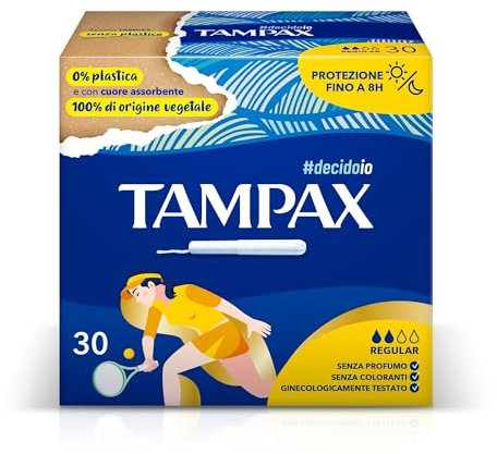 Tampax Blue Box Regular, Confezione da 30 Tamponi