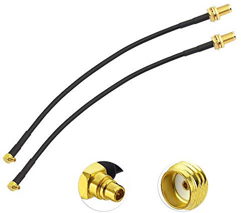 Eightwood Cable de Antena WiFi SMA a MMCX Cable RG174 15cm 6 pulgadas para WLAN Router WiFi Internet inalámbrico TV y audio GPS Antena