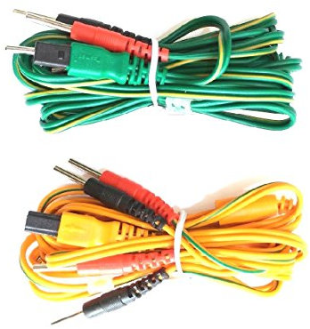 Kit mit 2 Ersatzkabeln und 4-poligem Stecker für Reizstromgerät Tesmed TE-780 Plus und Tesmed TE-780-B Plus