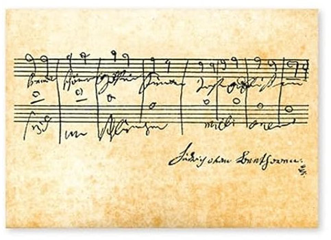 Postkarten Notenpostkarten Beethoven 10 Stück