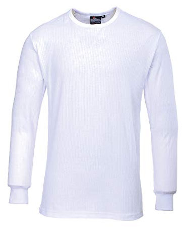 Portwest B123 T-shirt Thermique Isolé à Manches Longues Blanc, Large