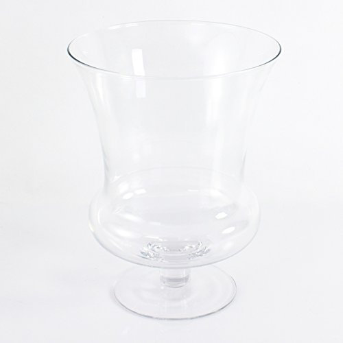 INNA-Glas Goblet vase/flower glass vase CARA, clear, 13.8/35cm, Ø 10.6/27cm - Design vase/Votive holder