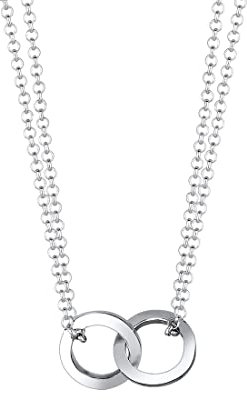 Elli Halskette Damen Kreis Layer in 925 Sterling Silber