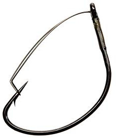 Wide Gap Weedless Hook - Black Nickel 3/0