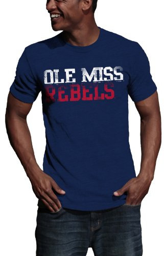 NCAA Mississippi Ole Miss Rebels literality Vintage Heather T-Shirt, Herren, Mississippi Rebels