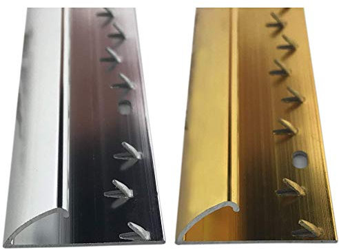Flooring Online UK Brass Carpet Trim - Single Edge Metal, 0.9m (3ft) Length, Door Bar Trim