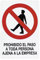 WOLFPACK LINEA PROFESIONAL - Cartel Prohibido el Paso Persona Ajena Empresa 30x21 cm.