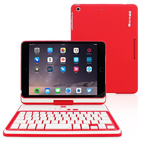 Snugg Apple iPad Mini/iPad mini 2/3 Keyboard and Folio case Red