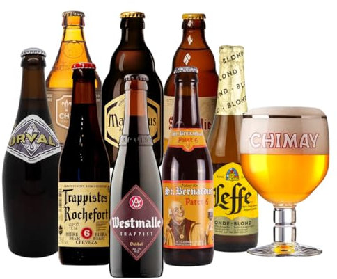 Belgian Trappist & Abbey Mixed Case (8 Pack) - Belgian Beer Craft Beer Gift Set Premium Selection, Gifts For Him, For Her, Christmas, Birthday's, Father's Day