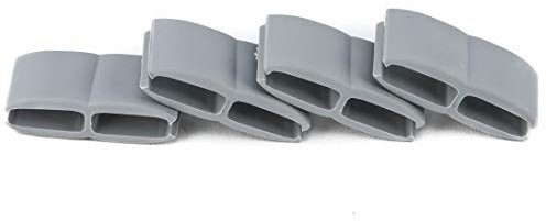 bambus-discount.com Mattenverbinder für Kunststoff Sichtschutzmatten von Videx, Aluminium farbig, mit 4 Stück pro Beutel