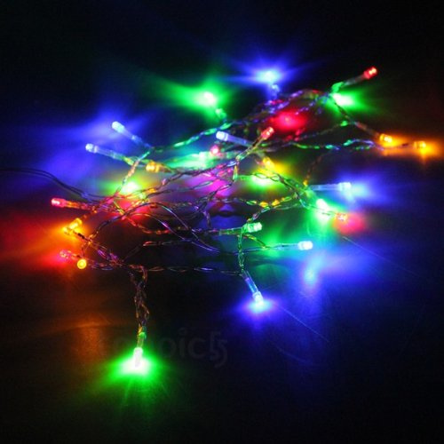 JnDee USB Powered 3.5M 12Feet 20LED Multi Colours (Red, Green, Blue and Yellow) LED Christmas Wedding Party Fairy Lights