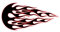 NetSpares 1 x Aufkleber Tribal Flames Flammen Flamme Sticker Tuning Autoaufkleber Motorrad