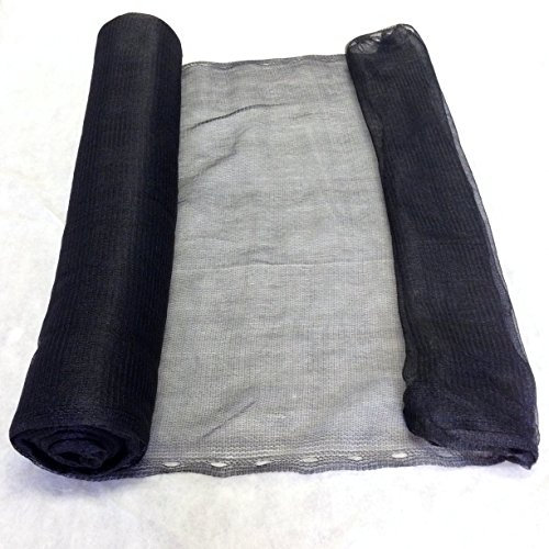 Yuzet 3m x 50m Black Debris Scaffold Garden Netting/Windbreak Shade, Crop Protection, Allotments Screen, Mesh Sheet, Anti Bird Net