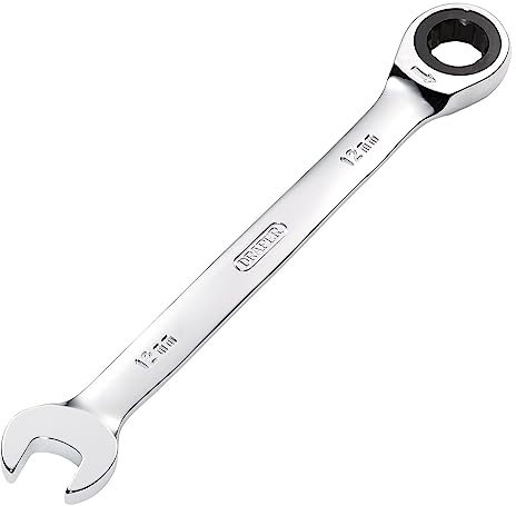 Draper 31009 Hi-Torq Metric Ratcheting Combination Spanner, 12mm