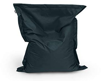 Sitzsack Beanbag rechteckige Bodenkissen 200x140cm 32 Farben Indoor Outdoor Sitzsäcke mit Füllung Riesensitzsack Kindergarten Sitzkissen Schule Bean Bag ca.480L(schwarz)