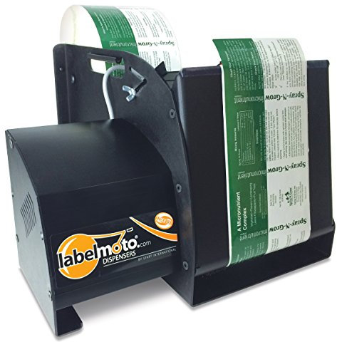 START International LDX8100-2EU Elektrischer ultraschneller Etikettenspender, max. Breite 203 mm, Länge 305 mm, Vorschubgeschwindigkeit 19,8 cm/s, Schwarz