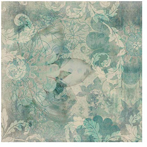 Bilderwelten Ornament Mustertapete Vintage inkl. Kleister 336x336cm - Vliestapete Made in Germany - Ornament Tapete Schlafzimmer - Vintage Tapete - Tapete Retro Wohnzimmer Flur T_1417