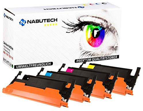 4 Nabutech Toner | 50% höhere Leistung| kompatibel zu Samsung CLT-P404C P404C für Samsung Xpress C430 C430W C480 C480FN C480FW C480W