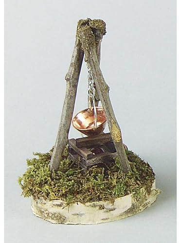 Kahlert Licht 40682 Puppenhauszubehör, holzfarben, kupferfarben
