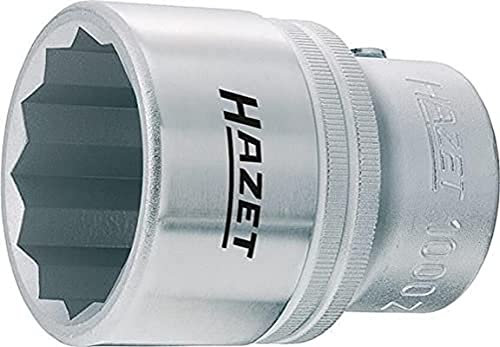 Hazet 1000Z-35 Douille carré creux 20 mm/profil à 12 pans extérieurs Taille 35 longueur 61.5 mm