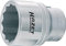 Hazet 1000Z-35 Douille carré creux 20 mm/profil à 12 pans extérieurs Taille 35 longueur 61.5 mm