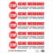 Keine Werbung! 4x5 Briefkastenaufkleber Aufkleber weiß - Keine kostenlosen Zeitungen, Handzettel, Wurfsendungen und Wochenzeitungen! Für den Briefkasten - Zeitungsrolle