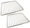 Qualtex 2 Pack of Universal Oven Cooker Shelves Rack Grid Adjustable Extendable Design