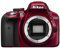Nikon D3300 Digital SLR Camera - Red (24.2 MP, AF-P 18-55VR Lens Kit) 3-Inch LCD Screen