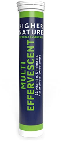 Higher Nature - Multi Effervescent - 22 Essential Vitamins and Minerals - Gluten-Free - Multivitamin Vegetarian - 20 Tablets
