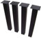 CM Furniture 4 Stück Tischbeine Metall Schwarz Höhe: 72 cm - Quadratrohr Tischkufen Vierkant Profil 60x60 mm - Küchentischfüße Eckig für Esstisch, Tischfüße Tischgestell Schreibtisch, Sitzbank, Büro