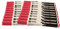 20 Stück NOBO Flipchartmarker Whiteboard-Marker, rot mit Keilspitze 3-13 mm, geruchsarme Tinte