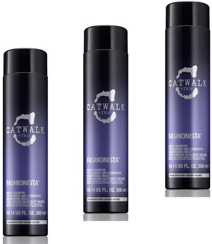 TIGI CATWALK FASHIONISTA Violet Shampoo 300ml (3 PIECES)