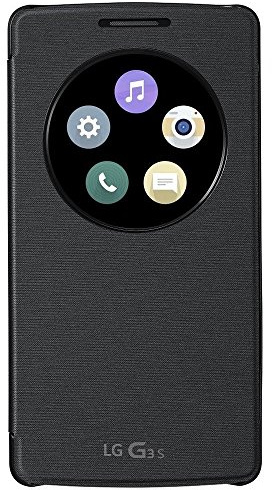 LG Flip Custodia con Finestra Circolare per G3S, Nero