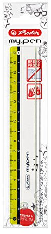 Herlitz Lineal my.pen / 17cm / Farbe: lemon