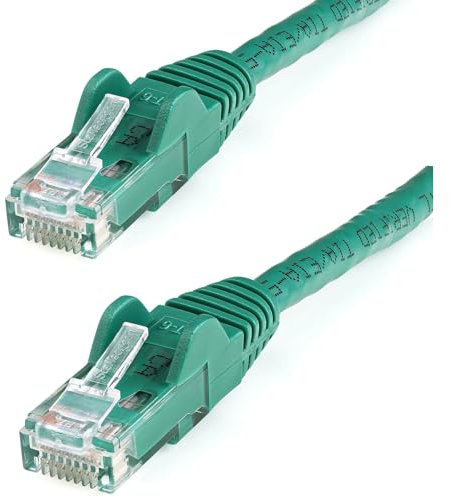StarTech.com Cable Ethernet Cat6 – 30,5 m – Verde – Cable de conexión – Cable de red largo – Cable Ethernet – Cable Cat 6 – 30,5 m (N6PATCH100GN)