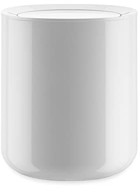 Alessi Birillo | PL10 W - Design Bathroom Waste Bin, White