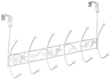 Premier Housewares 509726 Paradise Over Door Hanger - White, H24 x W49 x D12cm