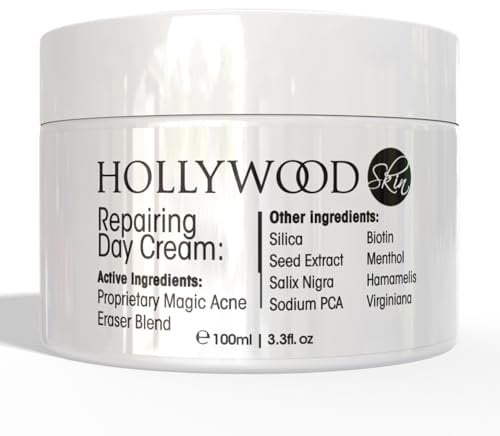 AWARD-WINNING Acne Cream - 4X STRONGER, 11X FASTER! Patented technology features Organic Salicylic Acid, Witch Hazel, & Vitamin A. Target Blackheads & Blemishes - 100ml