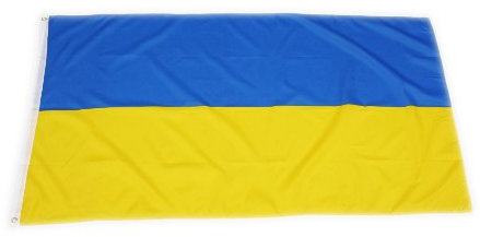 Handycop Hochwertige Flagge Ukraine 35,4 x 59,1 Zoll mit verstärktem Hissband