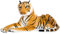 Wagner 2025 - Plüschtier Tiger - liegend - braun - 60 cm