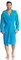 Vossen Damen Bademantel Texas, Einfarbig, Blau (turquoise 557), XS (34-40)