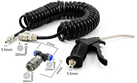 Air Duster Blow Gun with 5 Metre Recoil Hose