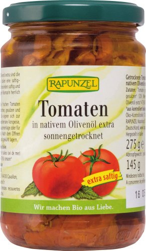 Rapunzel Tomaten getrocknet in Olivenöl extra saftig, vegan, 275g
