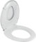Wirquin 20719572 Abattant wc Family avec fermture ralentie et charnières plastiques, blanc