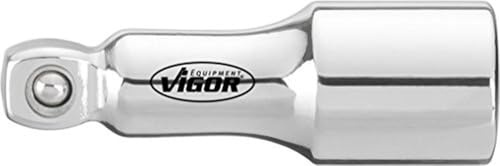 VIGOR Schwenkbare Verlängerung, V4311, 1/4″, 1/4″, 36 mm | Antrieb 1/4 Zoll (6,3 mm) Vierkant hohl, Abtrieb 1/4 Zoll (6,3 mm) Vierkant massiv, Länge l2 36 mm, 50 g, 36 mm , 1/4″ , 1/4″