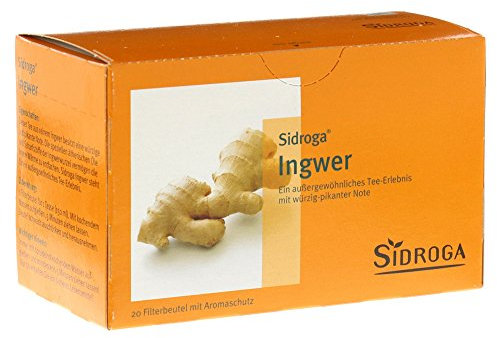 Sidroga Ingwer: Ingwertee mit würzig-pikanter Note, 20 Filterbeutel mit je 0,75 g