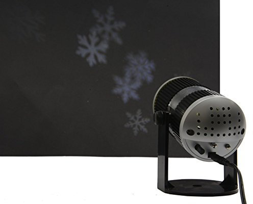 Kaemingk Proiettore LED Fiocchi di Neve, Nero