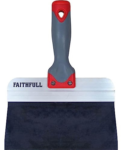 Faithfull Tools FAIDWTAPE200 200 mm Blue Steel Drywall Taping Knife - Clear