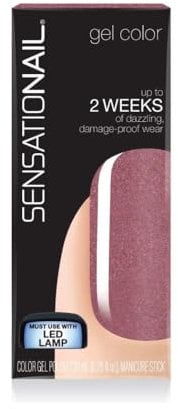 SENSATIONAIL Gel Nail Polish, Ravishing Raisin, 7.39ml, Pink/Nude - At Home Gel Polish